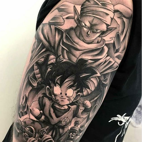 Dragon Ball Z goku and piccolo tattoo